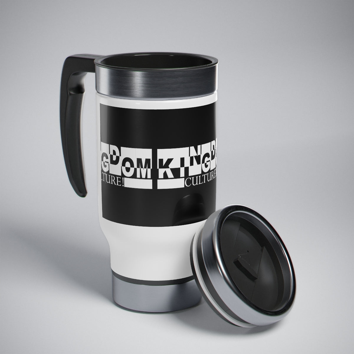 Stainless Steel Kingdom Travel Mug with Handle, 14oz